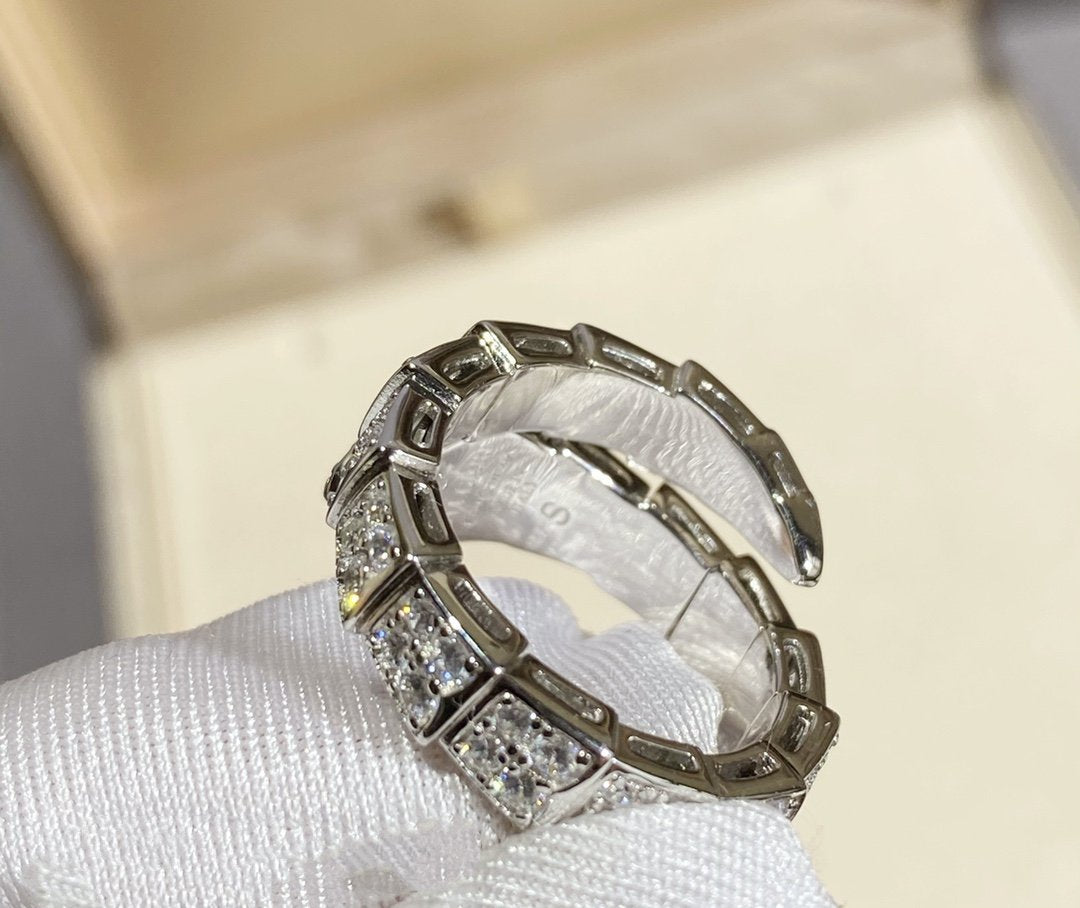 [Stars Jewelry]SERPENTI RING SILVER DIAMOND PAVED