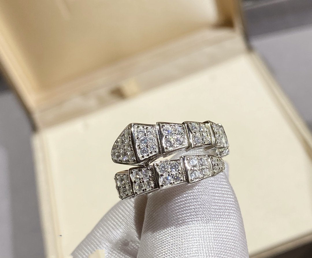 [Stars Jewelry]SERPENTI RING SILVER DIAMOND PAVED