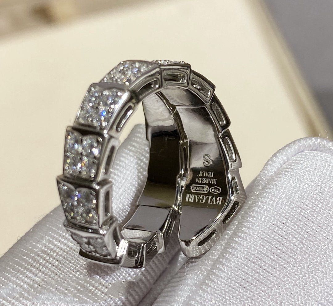 [Stars Jewelry]SERPENTI RING SILVER DIAMOND PAVED