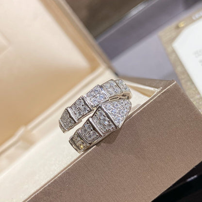 [Stars Jewelry]SERPENTI RING SILVER DIAMOND PAVED