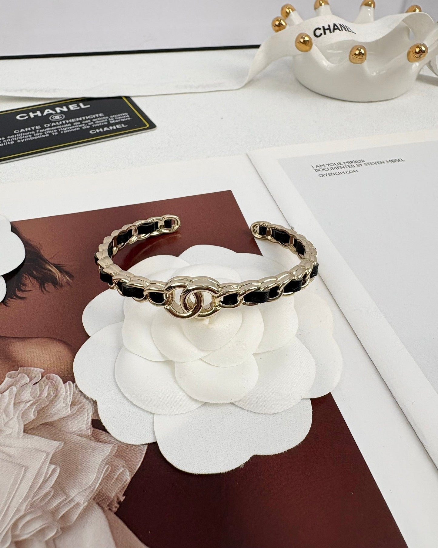 [Stars Jewelry]Double C Open Bangle
