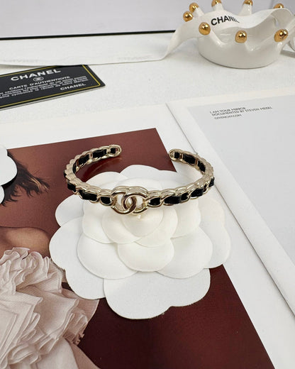 [Stars Jewelry]Double C Open Bangle
