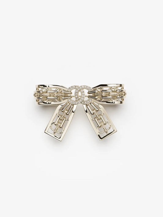 [Stars Jewelry]25K Hollow Bow Brooch