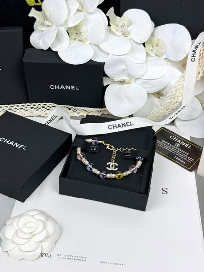 [Stars Jewelry]Colorful Transparent Resin Bracelet
