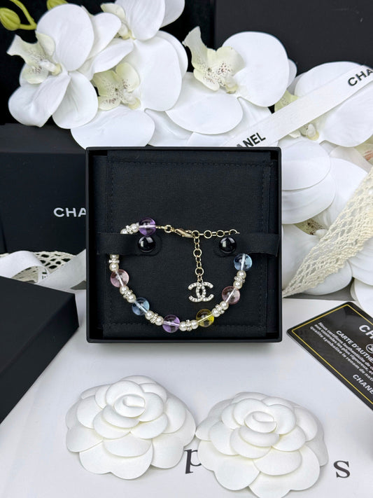 [Stars Jewelry]Colorful Transparent Resin Bracelet