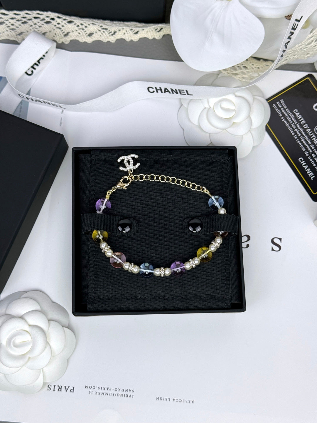 [Stars Jewelry]Colorful Transparent Resin Bracelet