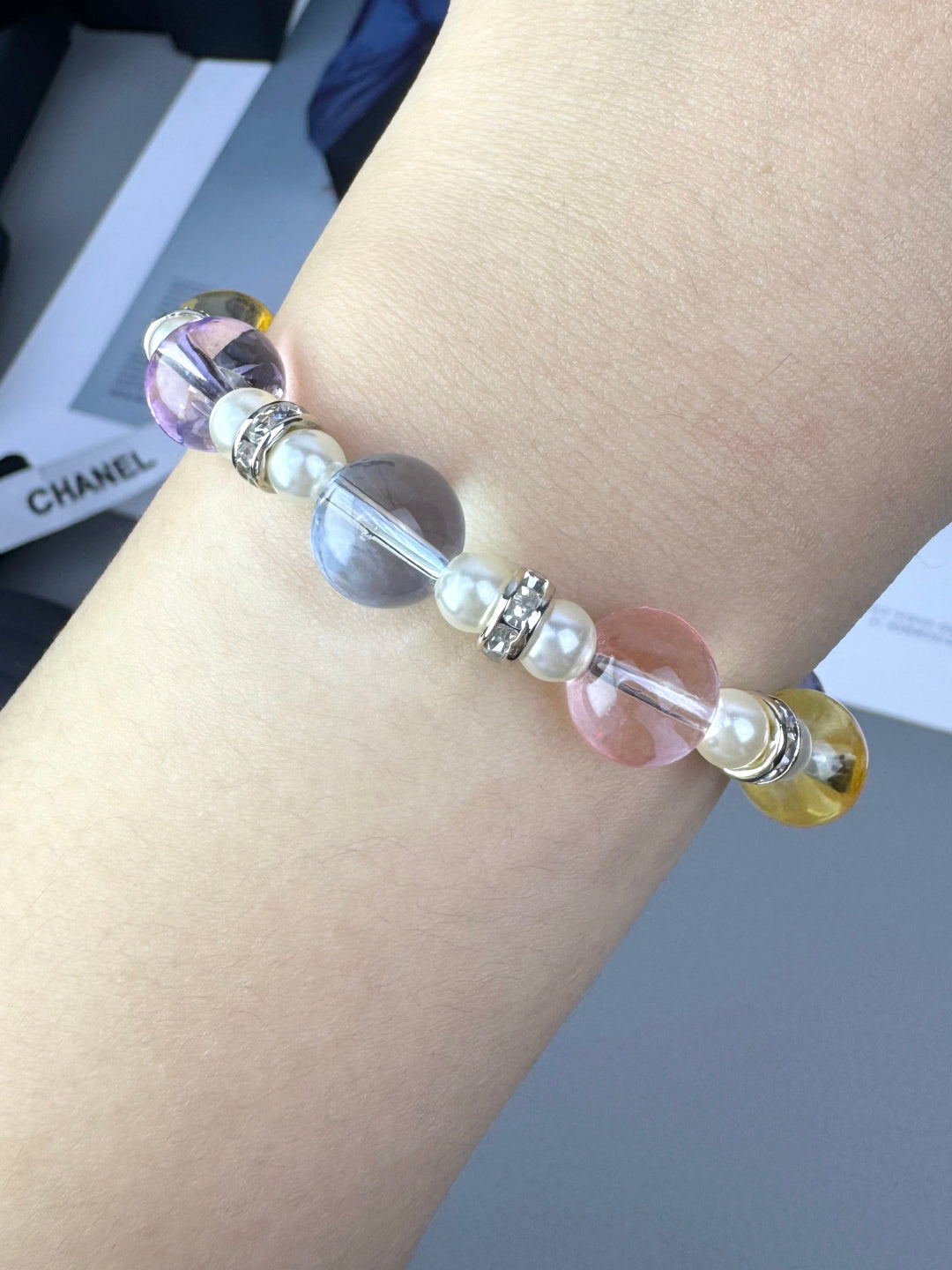[Stars Jewelry]Colorful Transparent Resin Bracelet