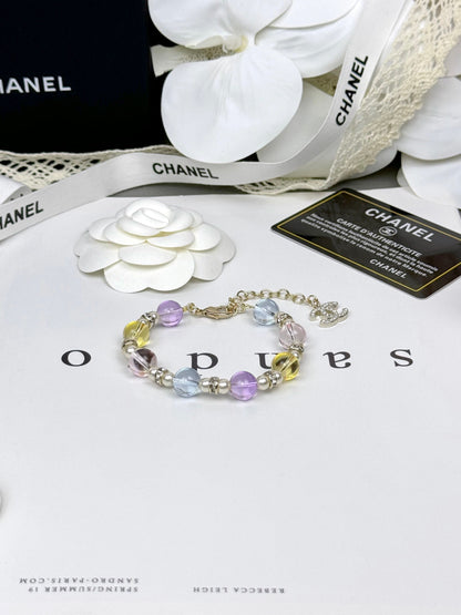 [Stars Jewelry]Colorful Transparent Resin Bracelet