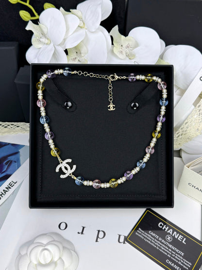 [Stars Jewelry]26C New Spring Collection Colorful Transparent Resin Necklace