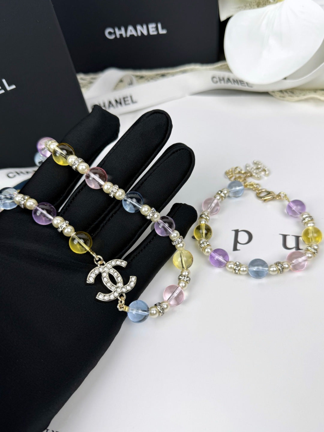 [Stars Jewelry]26C New Spring Collection Colorful Transparent Resin Necklace