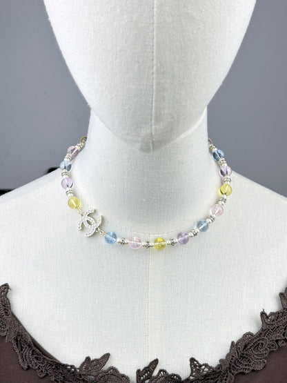 [Stars Jewelry]26C New Spring Collection Colorful Transparent Resin Necklace