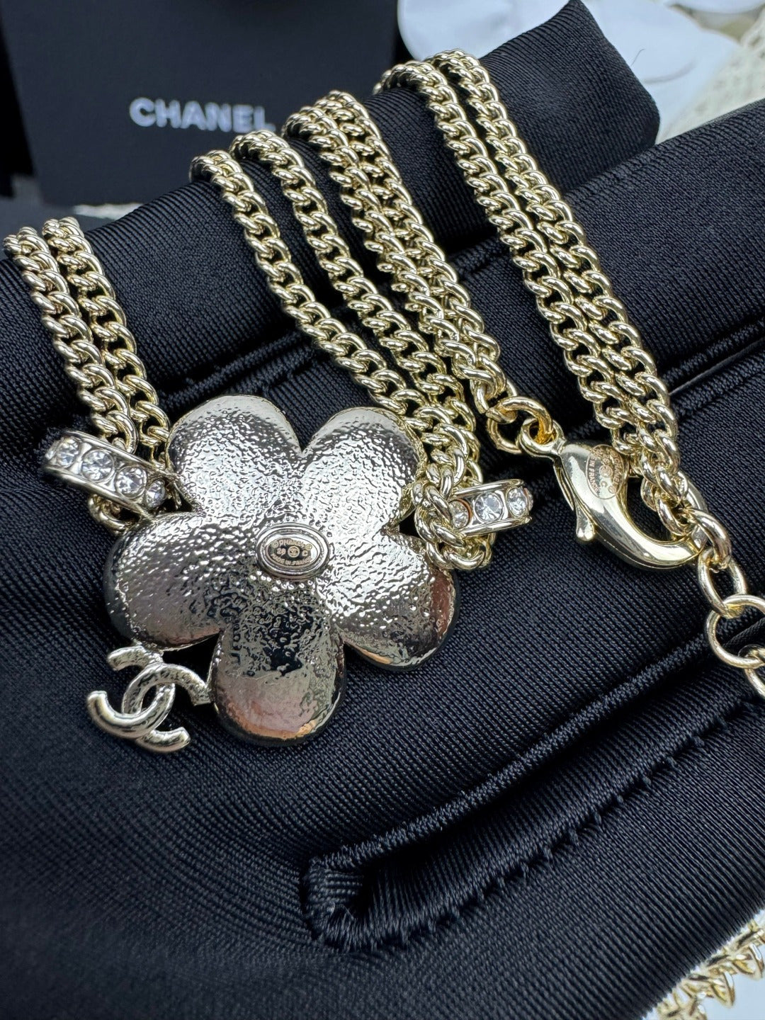 [Stars Jewelry]New Blue Floral Double-Layer Necklace