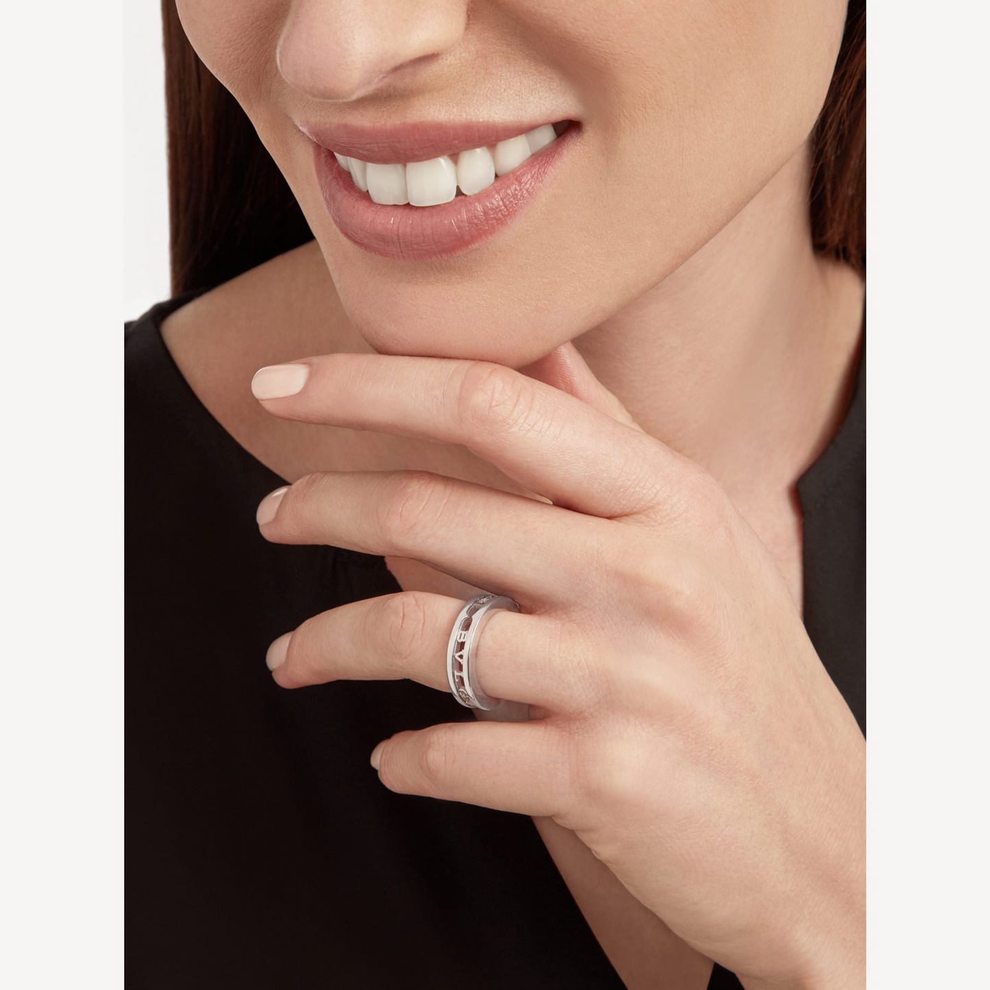 [Stars Jewelry]ZERO 1 ONE-BAND WITH OPENWORK LOGO SPIRAL RING