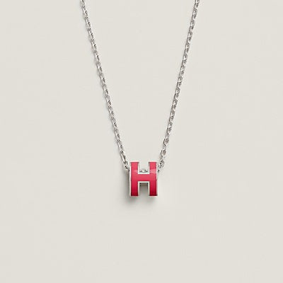 [Stars Jewelry]H NECKLACE PINK