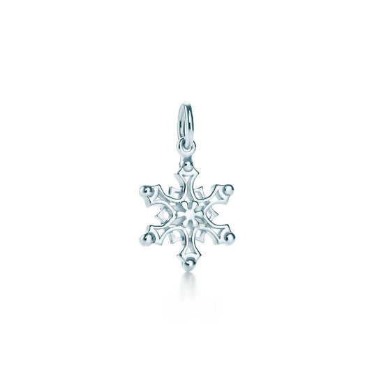 [Stellar jewels]STERLING SILVER SNOWFLAKE PENDANT NECKLACE