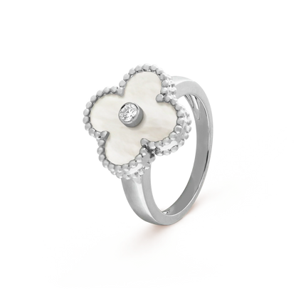 [Stars Jewelry]CLOVER SILVER MOP DIAMOND RING