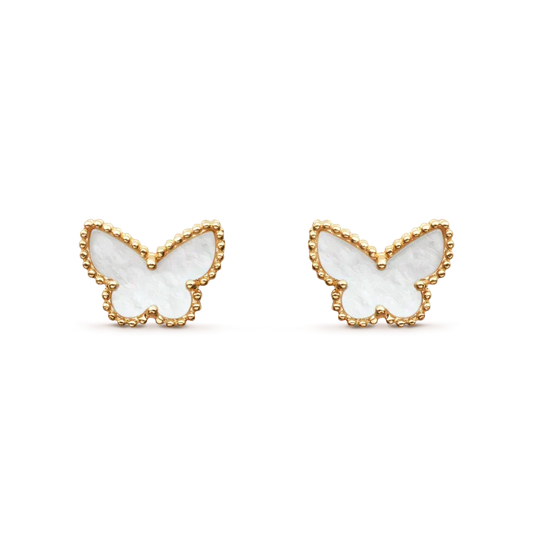 [Stars Jewelry]SWEET BUTTERFLY MOP EARSTUDS
