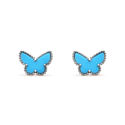 [Stars Jewelry]BUTTERFLY TURQUOISE EARRINGS SILVER