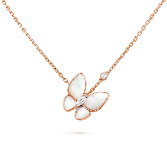 [Stars Jewelry]BUTTERFLY MOP DIAMOND NECKLACE