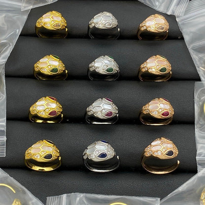 [Stars Jewelry]BRAND NEW ASSORTED SNAKE HEAD MOTHER OF PEARL RINGS