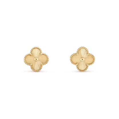 [Stars Jewelry]CLOVER MINI 9.5MM LASER EARRINGS