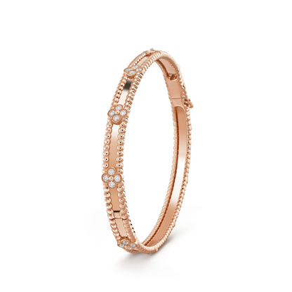 [Stars Jewelry]CLOVER BRACELET 4MM DIAMONDS