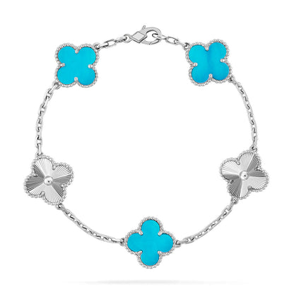 [Stars Jewelry] CLOVER 5 MOTIF TURQUOISE BRACELET COLLECTION