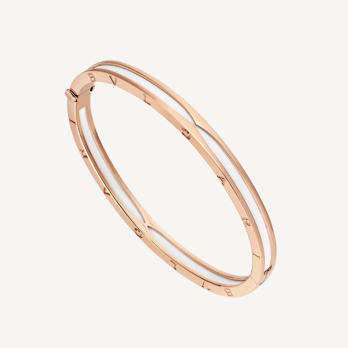 [Stars Jewelry]ZERO 1 PINK GOLD WITH WHITE CERAMIC BRACELET