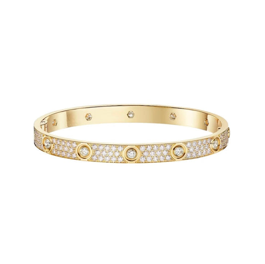 [Stars Jewelry]LOVE BRACELET 6.1MM DIAMOND-PAVED 10 BIG DIAMONDS