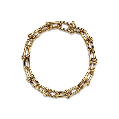 [Stellar jewels]HARDWEAR MEDIUM LINK 20 MOTIF GOLD BRACELET
