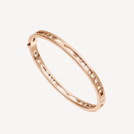 [Stars Jewelry]ZERO 1 SPIRAL LOGO PINK GOLD BRACELET