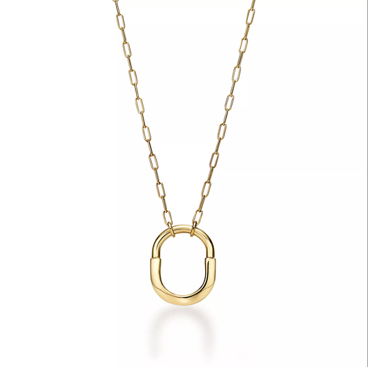 [Stellar jewels]LOCK NECKLACE GOLD