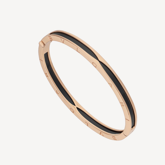 [Stars Jewelry]ZERO 1 PINK GOLD WITH BLACK CERAMIC BRACELET