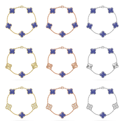 [Stars Jewelry]CLOVER 5 MOTIF BLUE VEINS BRACELET COLLECTION