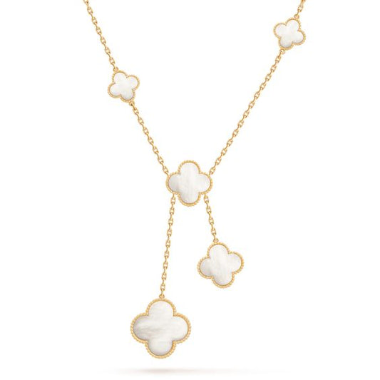 [Stars Jewelry]CLOVER MOTHER OF PEARL NECKLACE 6 MOTIF