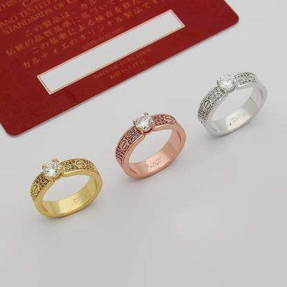 [Stars Jewelry]Starry Sky Diamond Ring