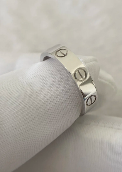 [Stars Jewelry]LOVE RING 4MM 1 DIAMOND SILVER
