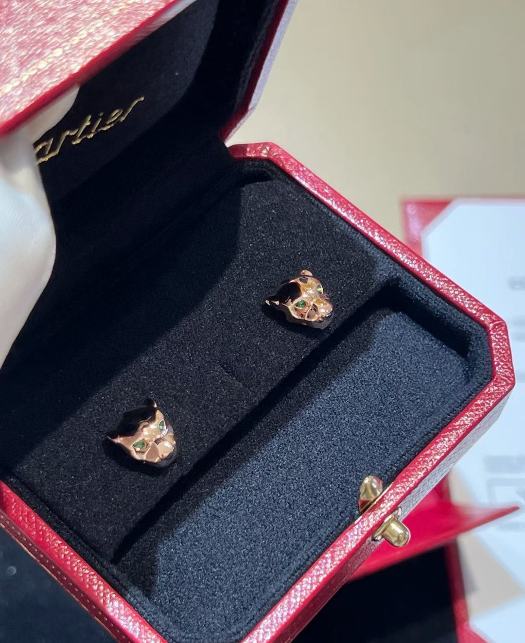 [Stars Jewelry]CHRRTAH-PRINT STUD EARRINGS, THREE COLORS