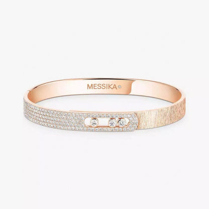 [Stars Jewelry]2026 BRAND-NEW FROSTED BRACELET WITH DIAMONDS THREE COLORS