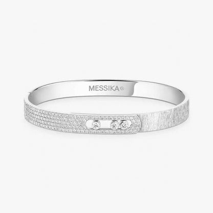 [Stars Jewelry]2026 BRAND-NEW FROSTED BRACELET WITH DIAMONDS THREE COLORS