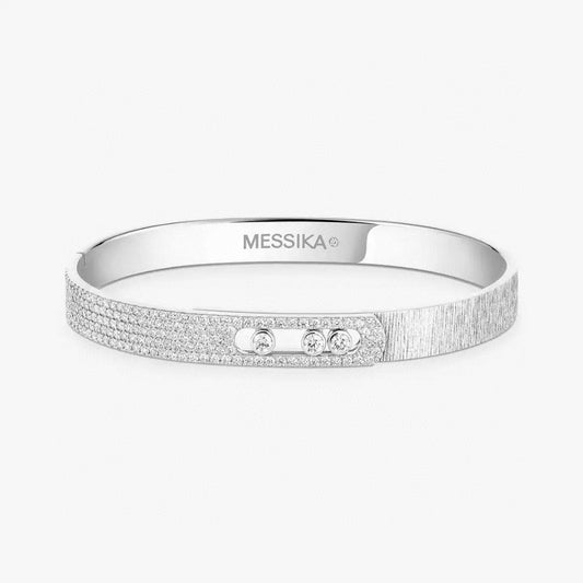 [Stars Jewelry]2026 BRAND-NEW FROSTED BRACELET WITH DIAMONDS THREE COLORS