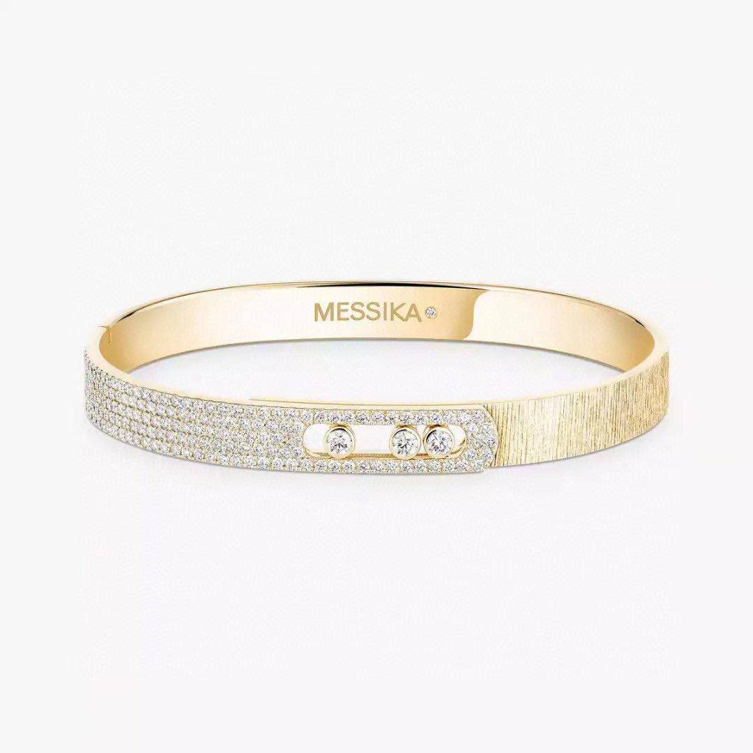 [Stars Jewelry]2026 BRAND-NEW FROSTED BRACELET WITH DIAMONDS THREE COLORS