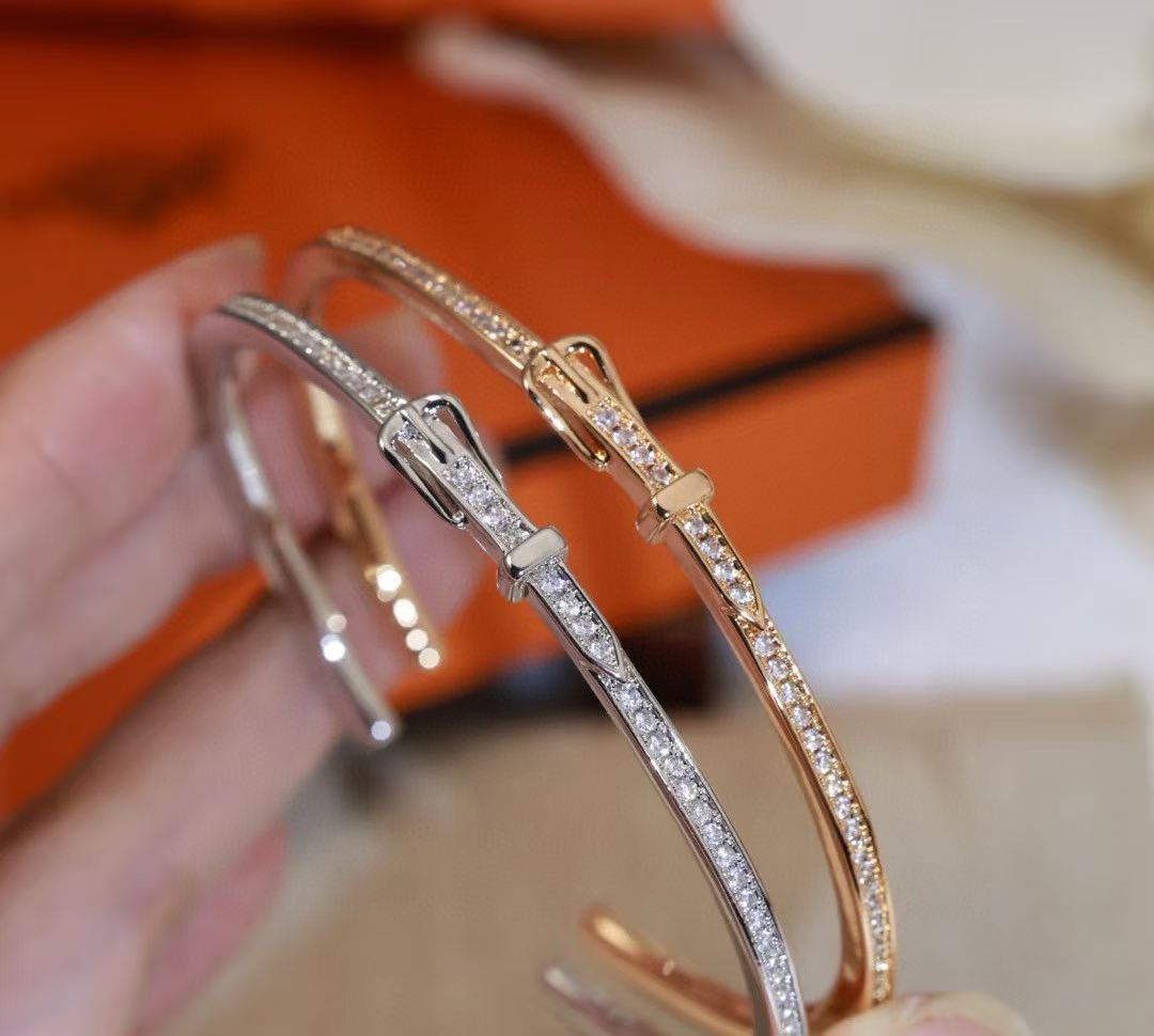 [Stars Jewelry]DIAMOND-ENCRUSTED BRACELET THREE COLORS