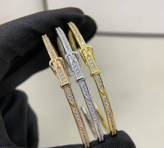 [Stars Jewelry]DIAMOND-ENCRUSTED BRACELET THREE COLORS