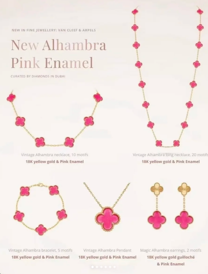 [Stars Jewelry] 26 NEW PINK BUBBLE ENAMEL SET