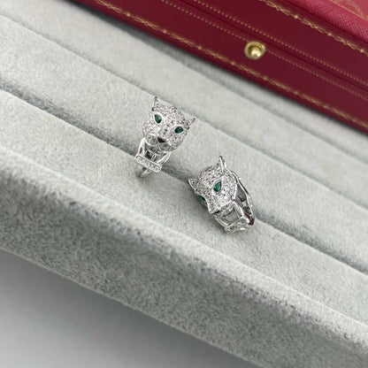 [Stellar Jewelry]FULL PAVE LEOPARD HEAD EAR CUFFS