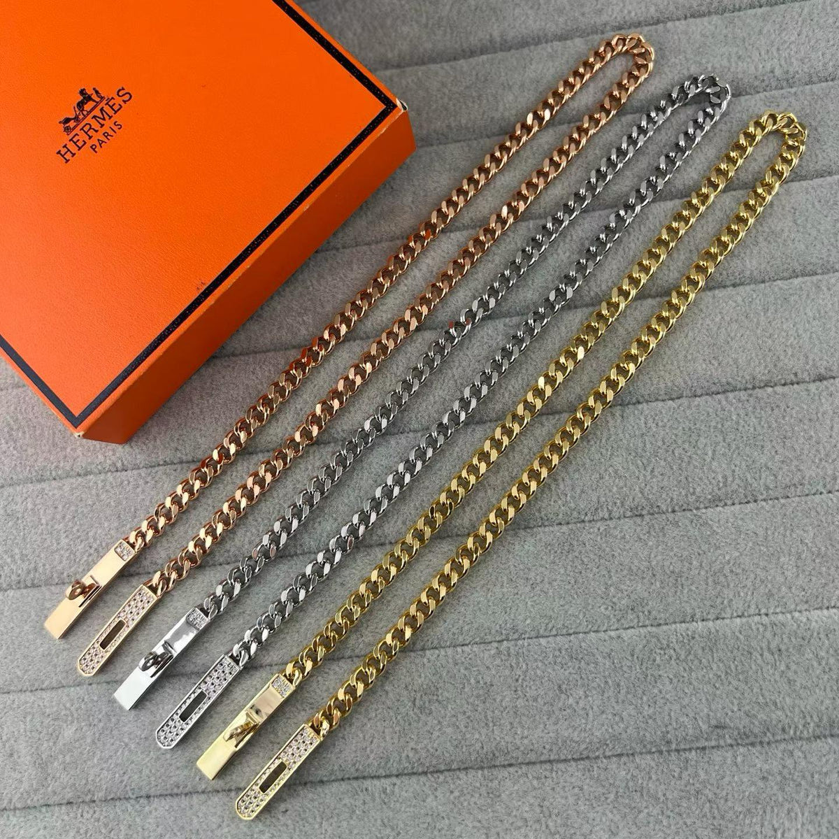 [Stellar Jewelry]FULL PAVE PIG NOSE BELT NECKLACE