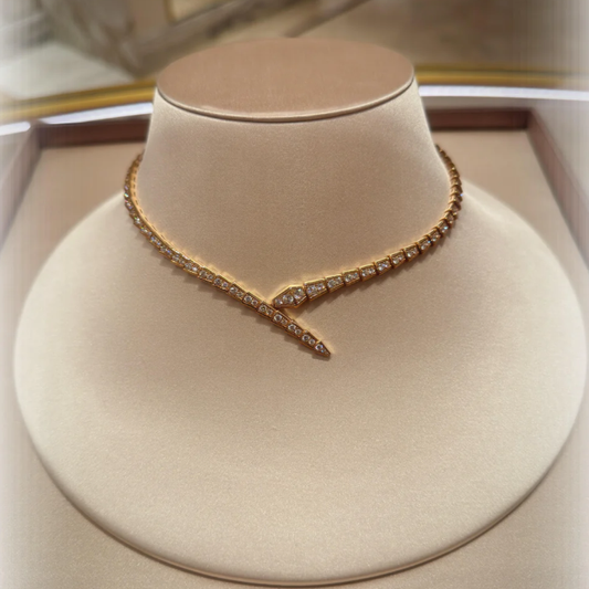[Stars Jewelry]NEW！SERPENT DIAMOND NECKLACE