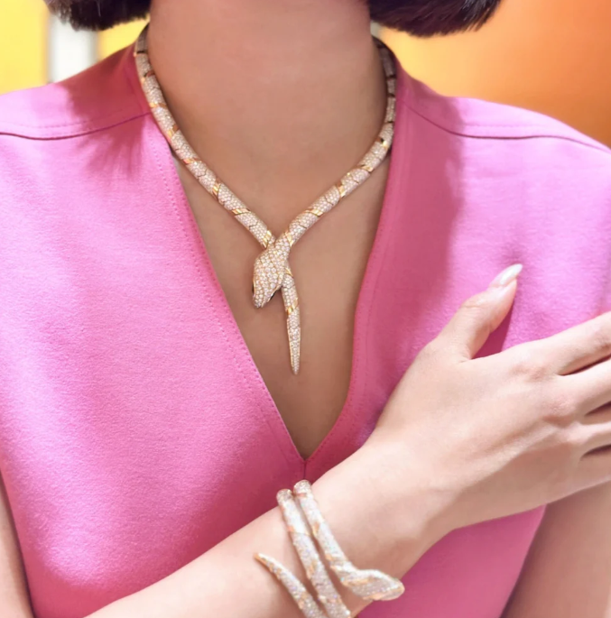 [Stars Jewelry]HAUTE COUTURE GOLD SERPENTI NECKLACE