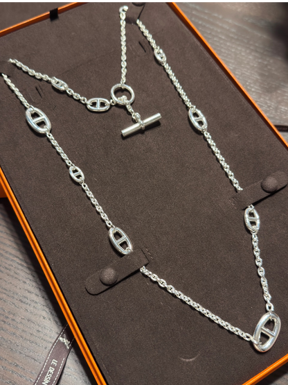 [Stars Jewelry]Classic Silver Sweater Chain
